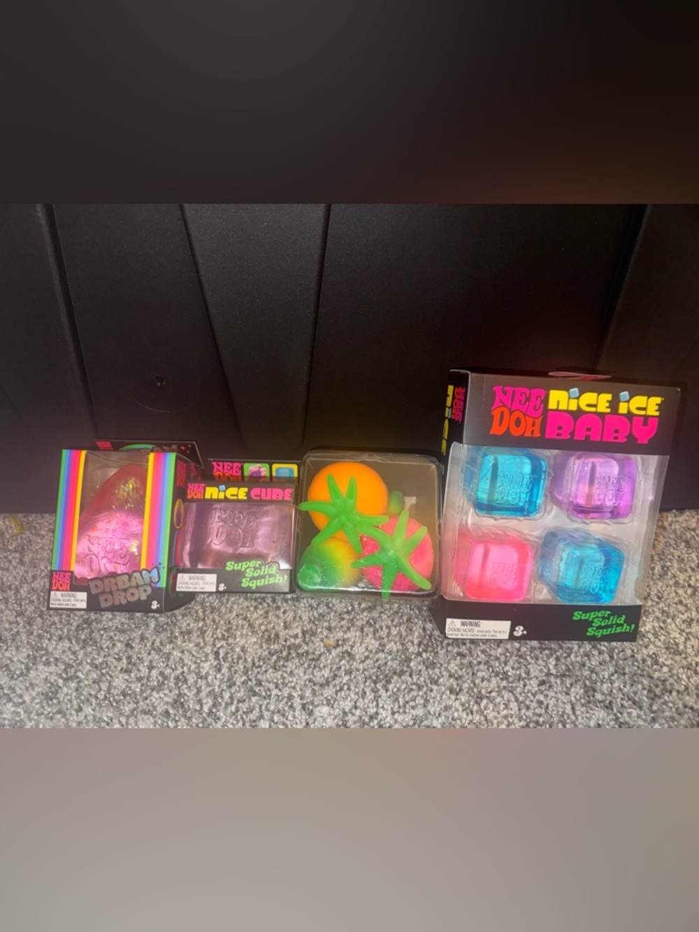 Nee Doh Groovy Fruit, Nice Ice Baby, Nice Cube, Dream Drop Toys Lot Bundle - Picture 2 of 12
